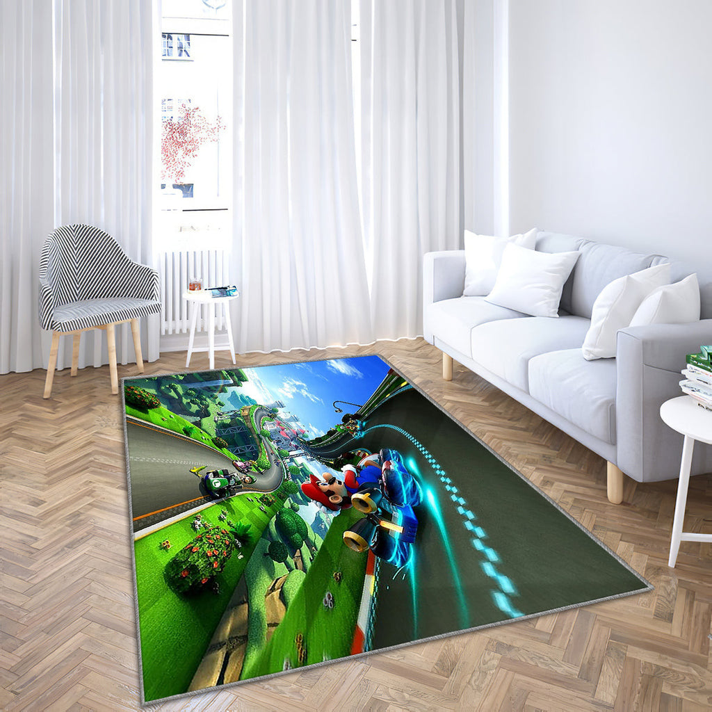 Super Mario 3d Teppich, Teppiche - Outdoor Teppich, Teppich Wohnzimmer, Küchenteppich, Kinderzimmer, Modern