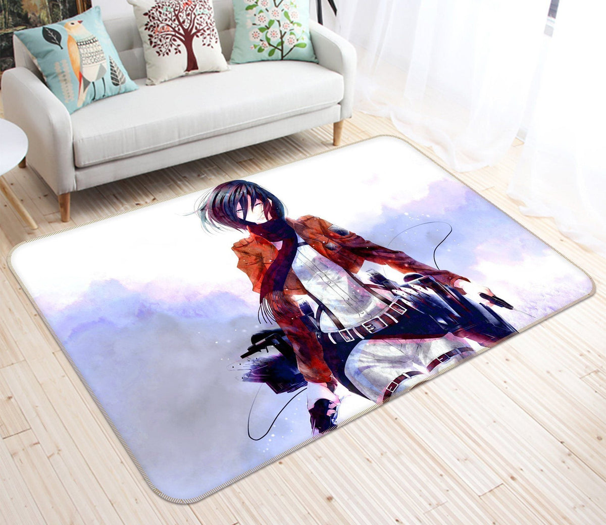 Angriff auf Titan Anime 24 Teppich, Teppiche - Outdoor Teppich, Teppich Wohnzimmer, Küchenteppich, Kinderzimmer, Modern