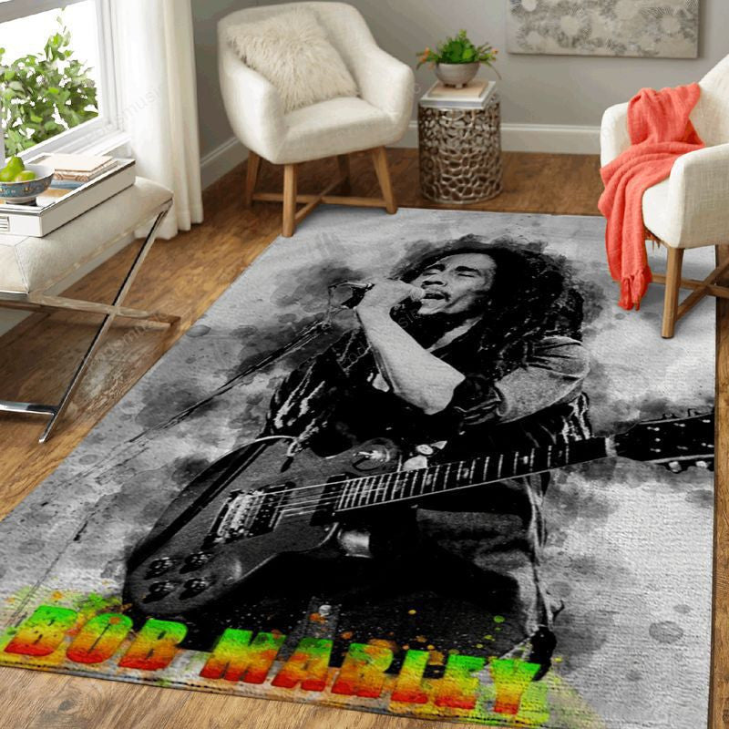Bob Marley Musik Teppich, Teppiche - Outdoor Teppich, Teppich Wohnzimmer, Küchenteppich, Kinderzimmer, Modern