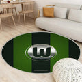 Vfl Wolfsburg Teppich Rund, Teppiche - Deutscher Fußballverein Outdoor Teppich Rund, Metall Emblem Teppich Wohnzimmer, Carpet, Rug