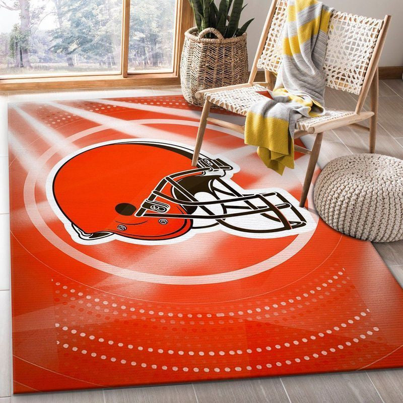 Cleveland Browns NFL 7 Teppich, Teppiche - Outdoor Teppich, Teppich Wohnzimmer, Küchenteppich, Kinderzimmer, Modern