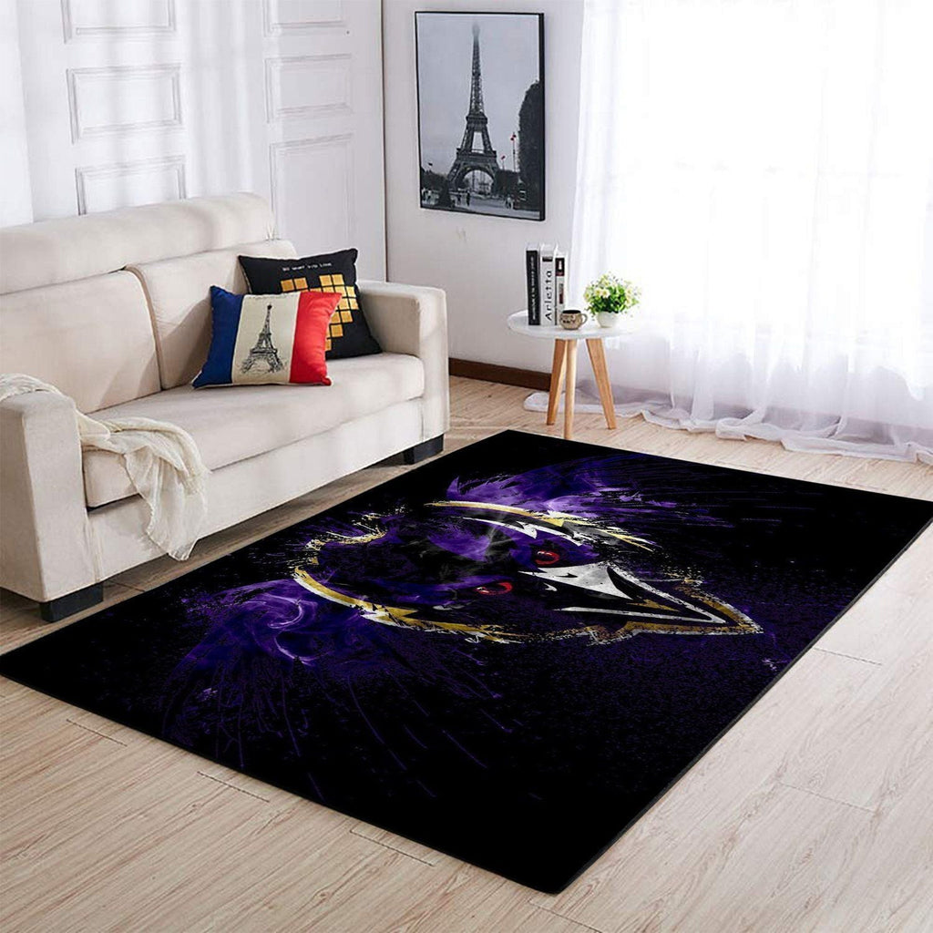 Baltimore Ravens Area Nfl Football Team Logo009 Teppich, Teppiche - Outdoor Teppich, Teppich Wohnzimmer, Küchenteppich, Kinderzimmer, Modern
