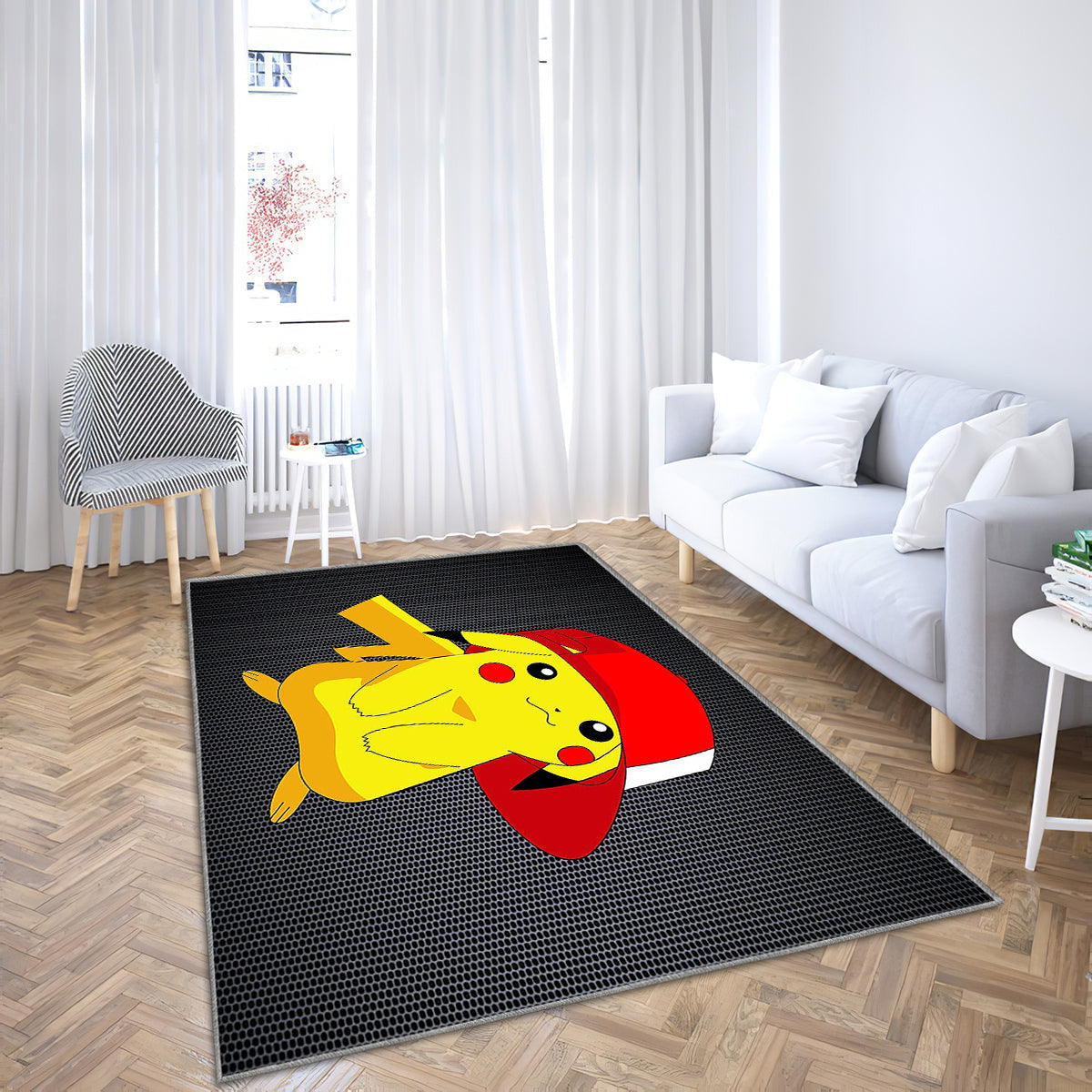 Pikachu Teppich, Teppiche - Pokémon Outdoor Teppich, Teppich Wohnzimmer, Küchenteppich, Kinderzimmer, Modern