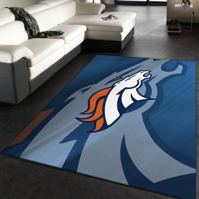 Denver Broncos NFL 8 Teppich, Teppiche - Outdoor Teppich, Teppich Wohnzimmer, Küchenteppich, Kinderzimmer, Modern