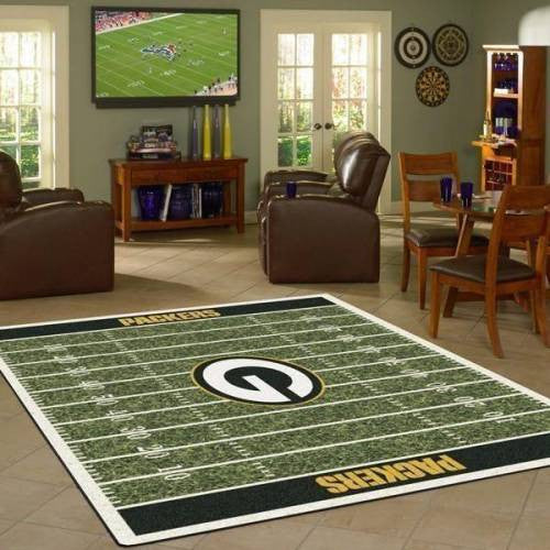 Green Bay Packers-Fußball Teppich, Teppiche - Outdoor Teppich, Teppich Wohnzimmer, Küchenteppich, Kinderzimmer, Modern