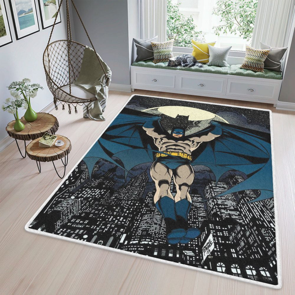 Batman Dark Night DC Comics Fangeschenk Teppich, Teppiche - Outdoor Teppich, Teppich Wohnzimmer, Küchenteppich, Kinderzimmer, Modern