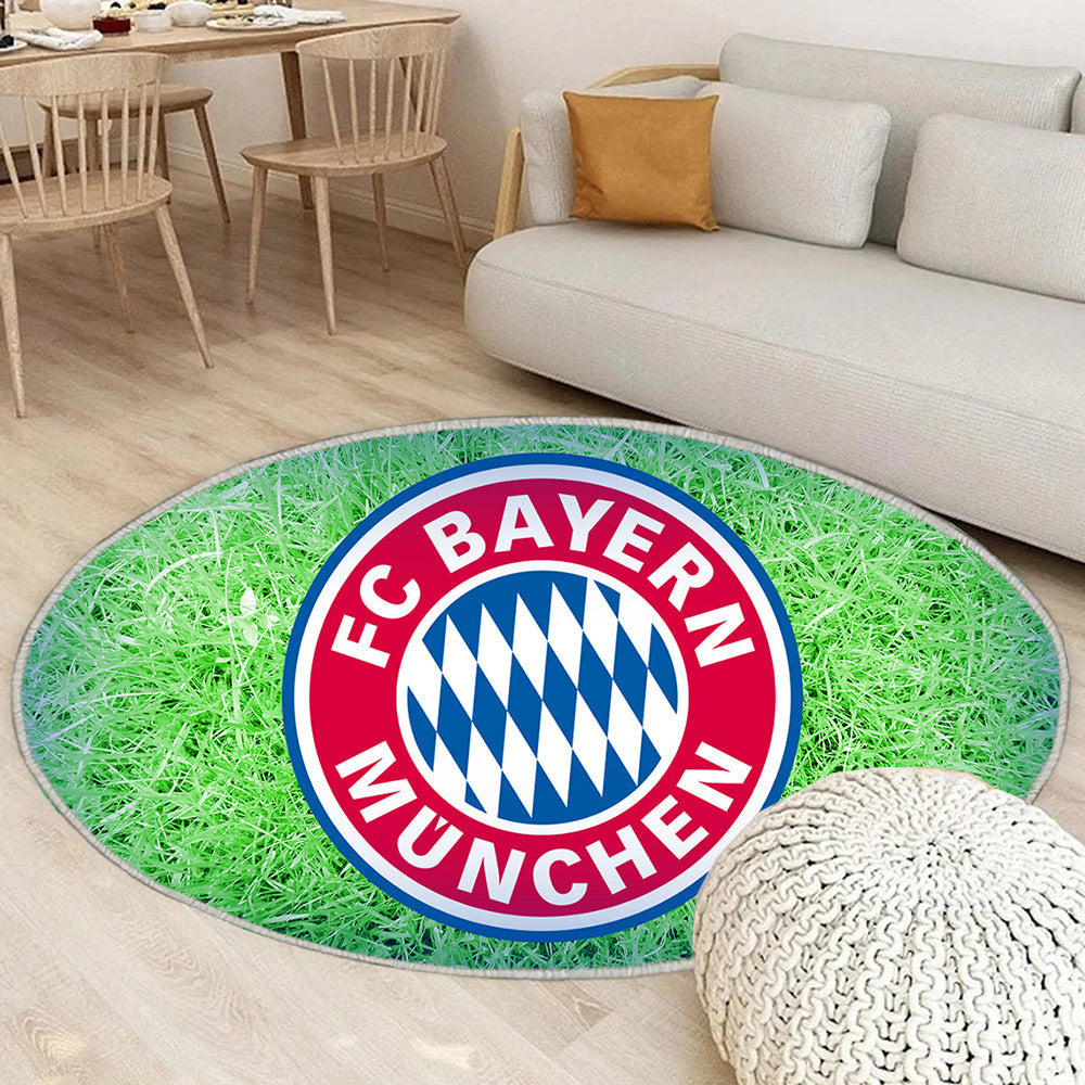 Bayer Muchen Blau Teppich Rund, Teppiche - Outdoor Teppich Rund, Teppich Wohnzimmer, Carpet, Rug