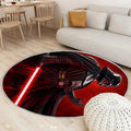 Darth Vader Teppich Rund, Teppiche - Krieg der Sterne Outdoor Teppich Rund, Vader Teppich Wohnzimmer, Carpet, Rug