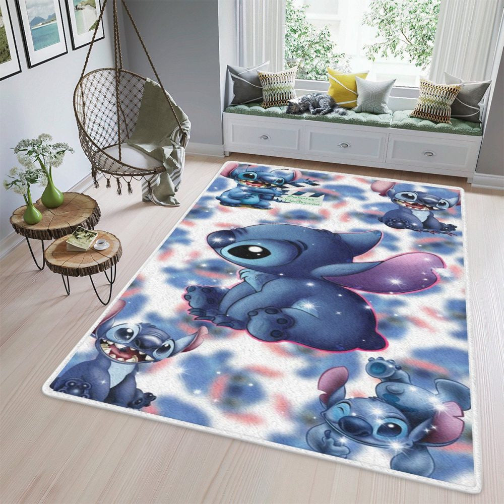 Disney Lilo Stich 002 Teppich, Teppiche - Outdoor Teppich, Teppich Wohnzimmer, Küchenteppich, Kinderzimmer, Modern