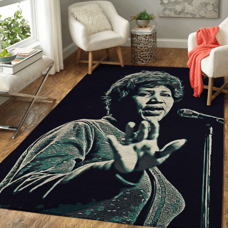 Aretha Franklin 5 Musiker Teppich, Teppiche - Outdoor Teppich, Teppich Wohnzimmer, Küchenteppich, Kinderzimmer, Modern