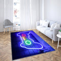 Neon Gaming Teppich, Teppiche - Outdoor Teppich, Teppich Wohnzimmer, Küchenteppich, Kinderzimmer, Modern