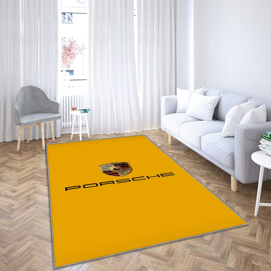 Porsche Teppich, Teppiche - Schwarz Outdoor Teppich, Logo Teppich Wohnzimmer, Küchenteppich, Kinderzimmer, Modern