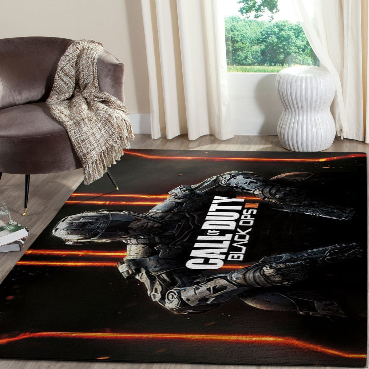 Call of Duty Black Ops Erstschlagsbereich Fn160137 Teppich, Teppiche - Outdoor Teppich, Teppich Wohnzimmer, Küchenteppich, Kinderzimmer, Modern