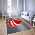 Ducati Area Red Logo-Design Teppich, Teppiche - Outdoor Teppich, Teppich Wohnzimmer, Küchenteppich, Kinderzimmer, Modern