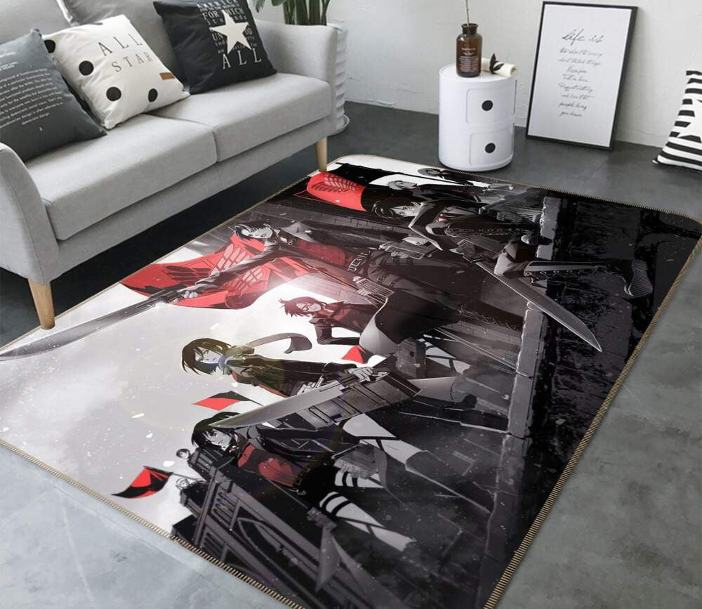 Angriff auf Titan Anime 25 Teppich, Teppiche - Outdoor Teppich, Teppich Wohnzimmer, Küchenteppich, Kinderzimmer, Modern