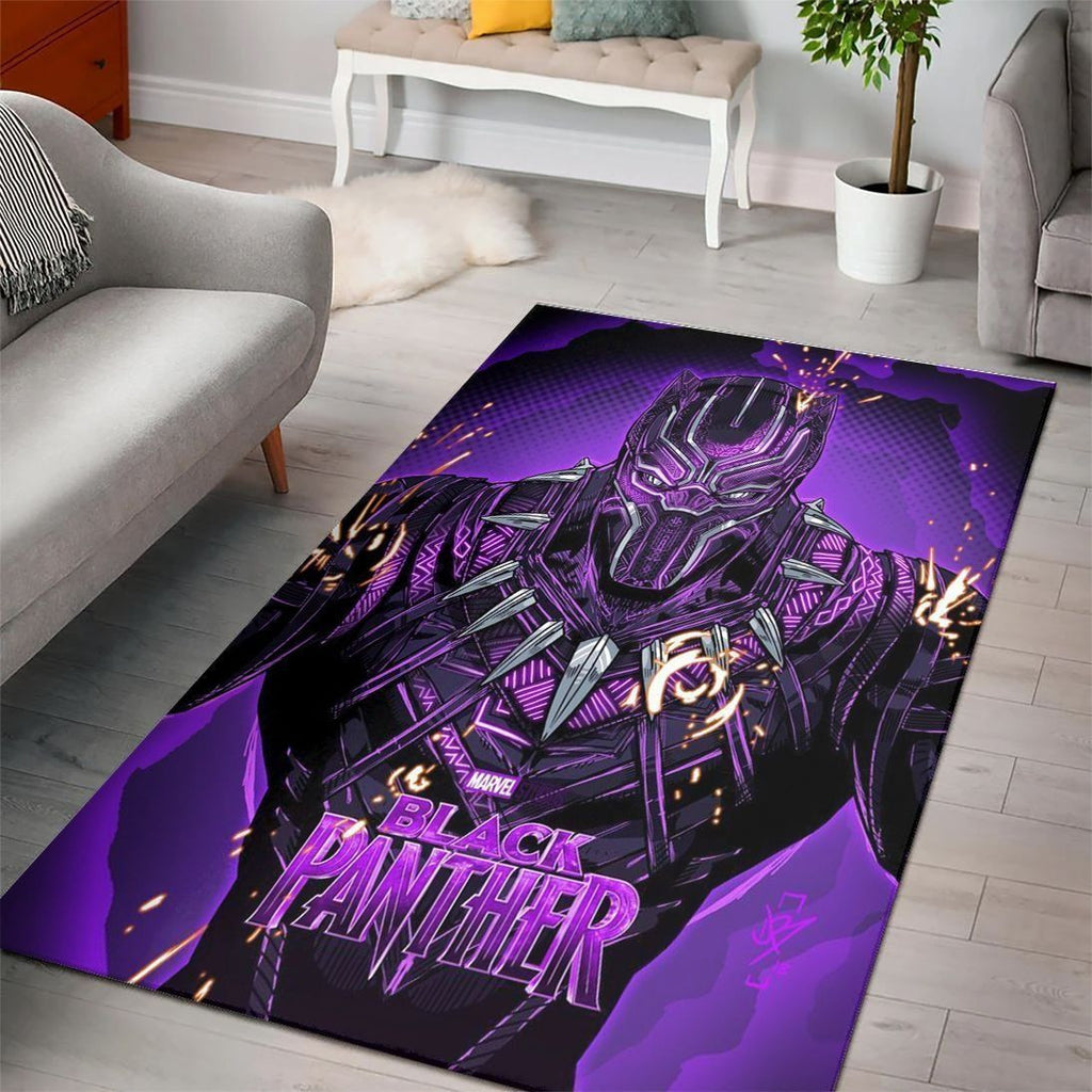 Black Panther Wakanda Marvel Superheldenfilme Teppich, Teppiche - Outdoor Teppich, Teppich Wohnzimmer, Küchenteppich, Kinderzimmer, Modern