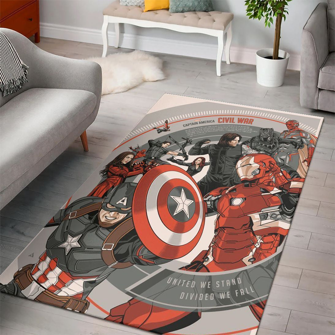 Marvel-Filme aus dem Bürgerkrieg Teppich, Teppiche - Outdoor Teppich, Teppich Wohnzimmer, Küchenteppich, Kinderzimmer, Modern