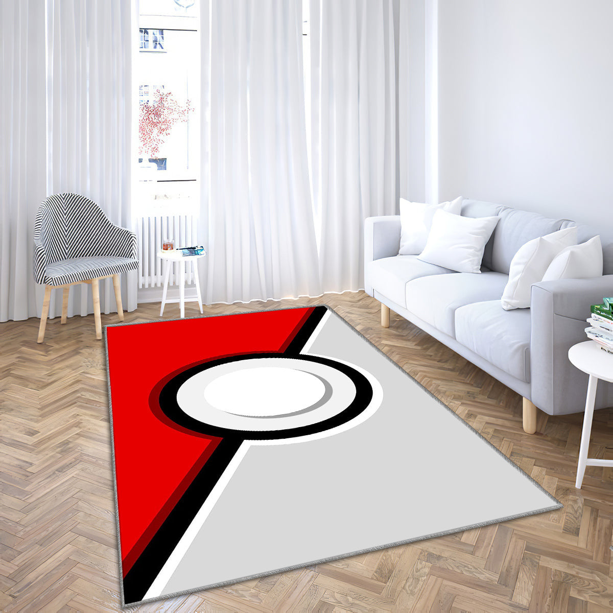 Pokémon Teppich, Teppiche - Pokeball Pokémon Outdoor Teppich, Teppich Wohnzimmer, Küchenteppich, Kinderzimmer, Modern