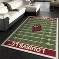 College Louisville Nfl Team Logo Bereich Küche Flo Teppich, Teppiche - Outdoor Teppich, Teppich Wohnzimmer, Küchenteppich, Kinderzimmer, Modern