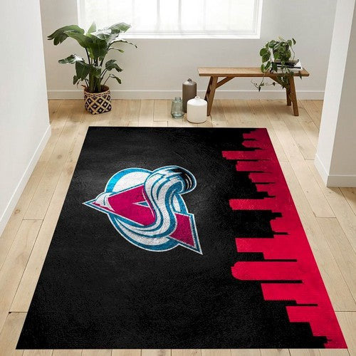 Colorado Avalanche Skyline Nfl Logo-Bereich für Geschenk-Schlafzimmer Teppich, Teppiche - Outdoor Teppich, Teppich Wohnzimmer, Küchenteppich, Kinderzimmer, Modern