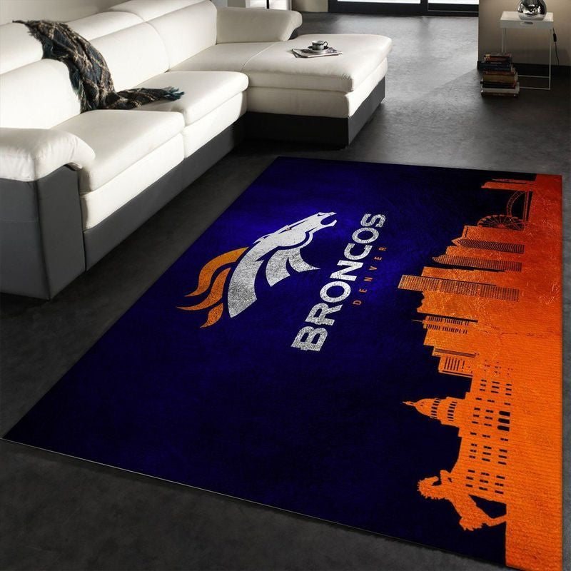 Denver Broncos NFL 32 Teppich, Teppiche - Outdoor Teppich, Teppich Wohnzimmer, Küchenteppich, Kinderzimmer, Modern