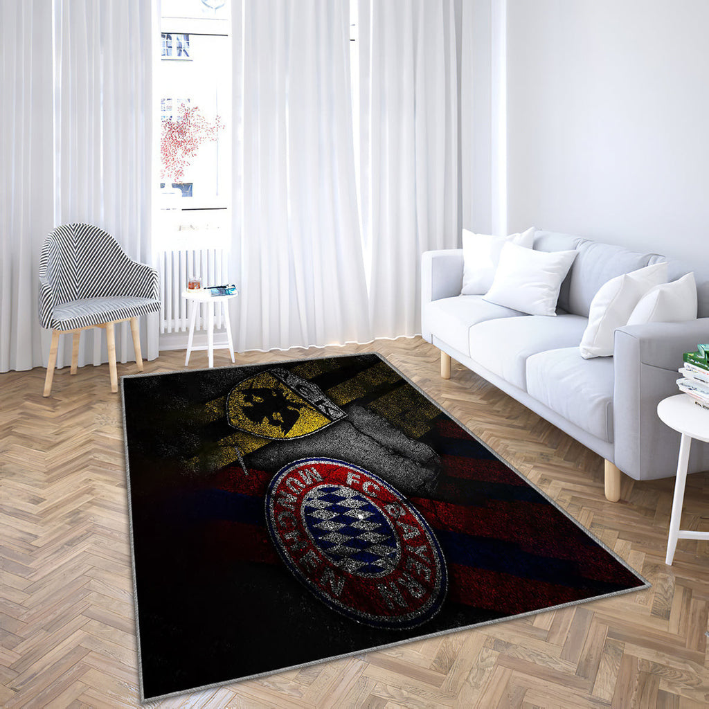 AEK Athen gegen Bayern München Teppich, Teppiche - Outdoor Teppich, Teppich Wohnzimmer, Küchenteppich, Kinderzimmer, Modern