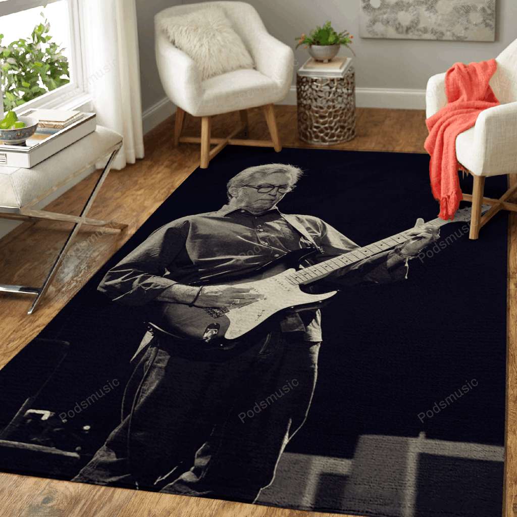 Eric Clapton On Stage Musiker für Fans Teppich, Teppiche - Outdoor Teppich, Teppich Wohnzimmer, Küchenteppich, Kinderzimmer, Modern