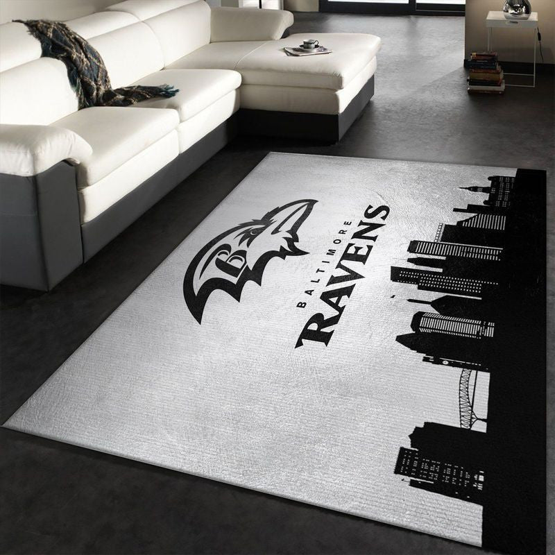Baltimore Ravens NFL 30 Teppich, Teppiche - Outdoor Teppich, Teppich Wohnzimmer, Küchenteppich, Kinderzimmer, Modern