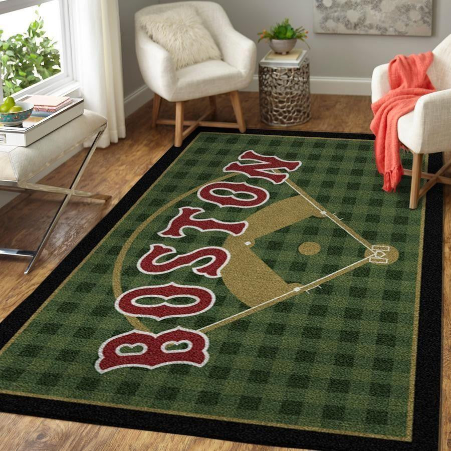 Boston Red Sox Bereich Mlb Baseball Team Logo022 Teppich, Teppiche - Outdoor Teppich, Teppich Wohnzimmer, Küchenteppich, Kinderzimmer, Modern