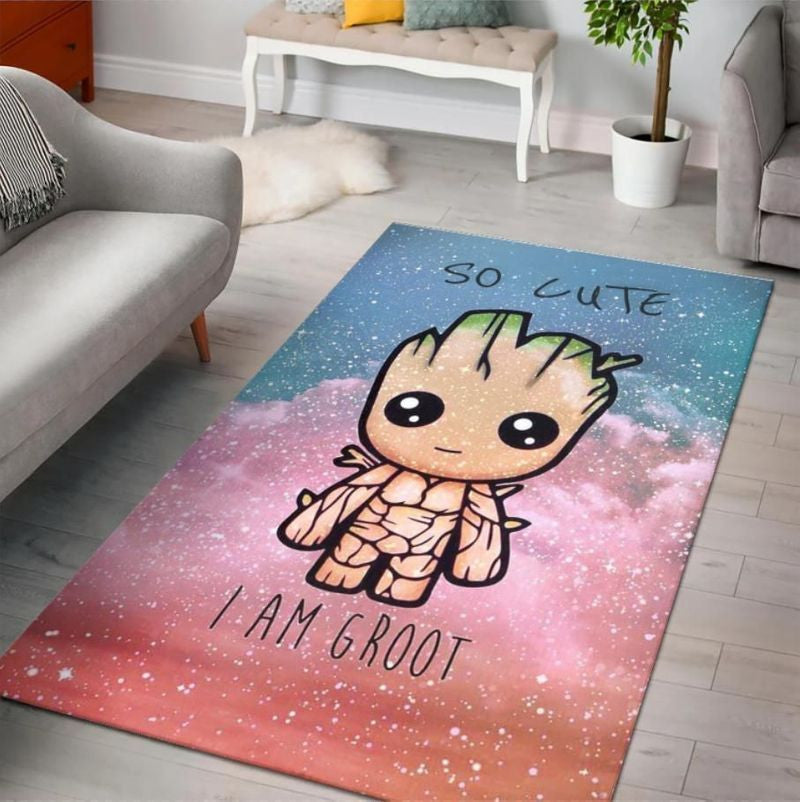 Baby Groot süßes Kinderzimmer Teppich, Teppiche - Outdoor Teppich, Teppich Wohnzimmer, Küchenteppich, Kinderzimmer, Modern
