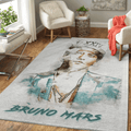 Bruno Mars-Sänger Peter Gene Hernandez für den Fanbereich Teppich, Teppiche - Outdoor Teppich, Teppich Wohnzimmer, Küchenteppich, Kinderzimmer, Modern