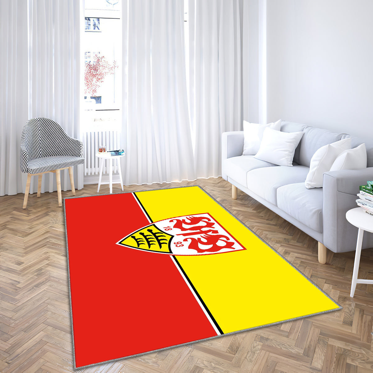 VfB StuttgartRed Teppich, Teppiche - Outdoor Teppich, Teppich Wohnzimmer, Küchenteppich, Kinderzimmer, Modern