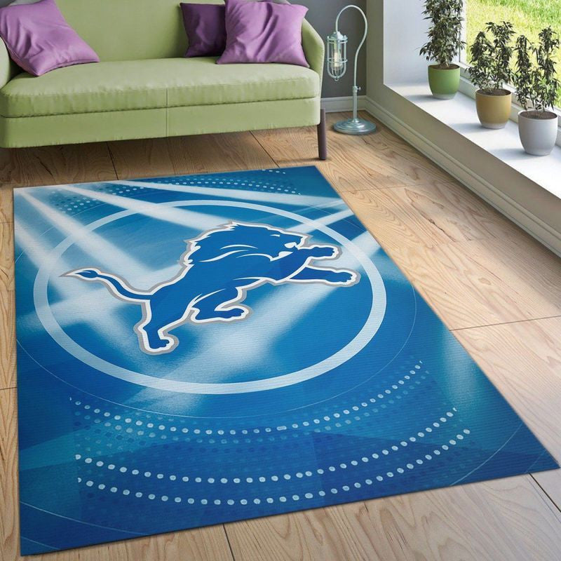 Detroit Lions Football Nfl 8 Teppich, Teppiche - Outdoor Teppich, Teppich Wohnzimmer, Küchenteppich, Kinderzimmer, Modern
