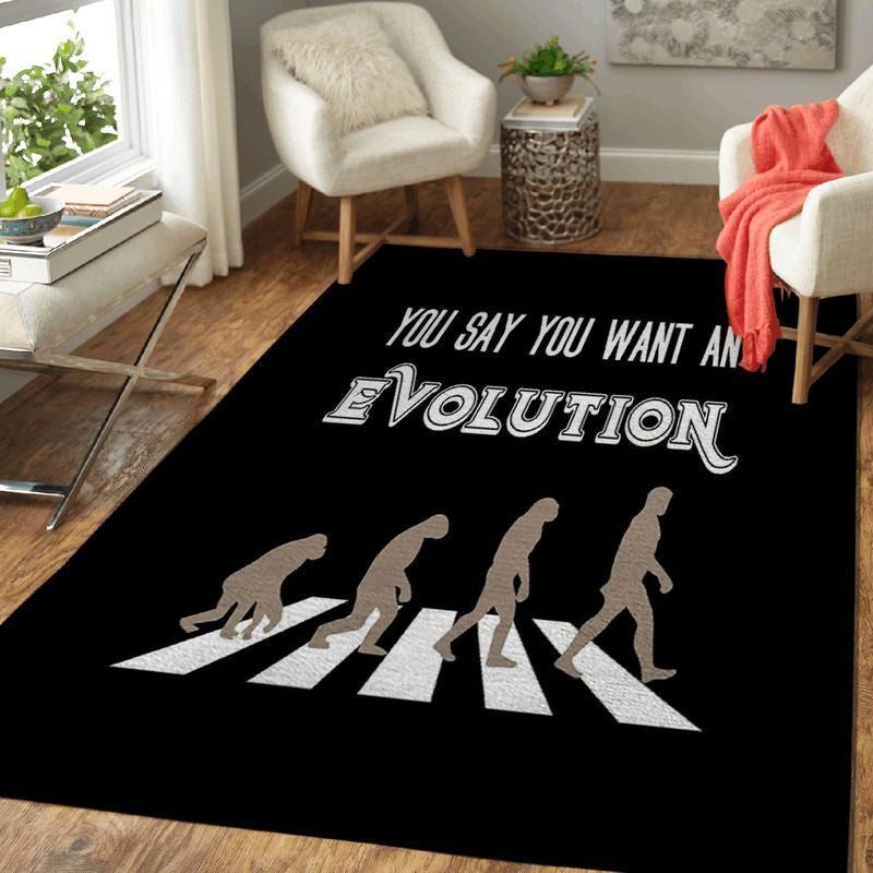Beatles Sie sagen, Sie wollen eine Evolution Teppich, Teppiche - Outdoor Teppich, Teppich Wohnzimmer, Küchenteppich, Kinderzimmer, Modern