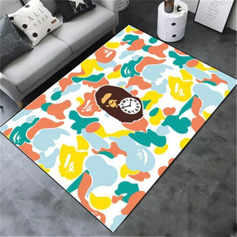 Bape Area Hypebeast Luxuriöses Modemarkenlogo 016 Teppich, Teppiche - Outdoor Teppich, Teppich Wohnzimmer, Küchenteppich, Kinderzimmer, Modern
