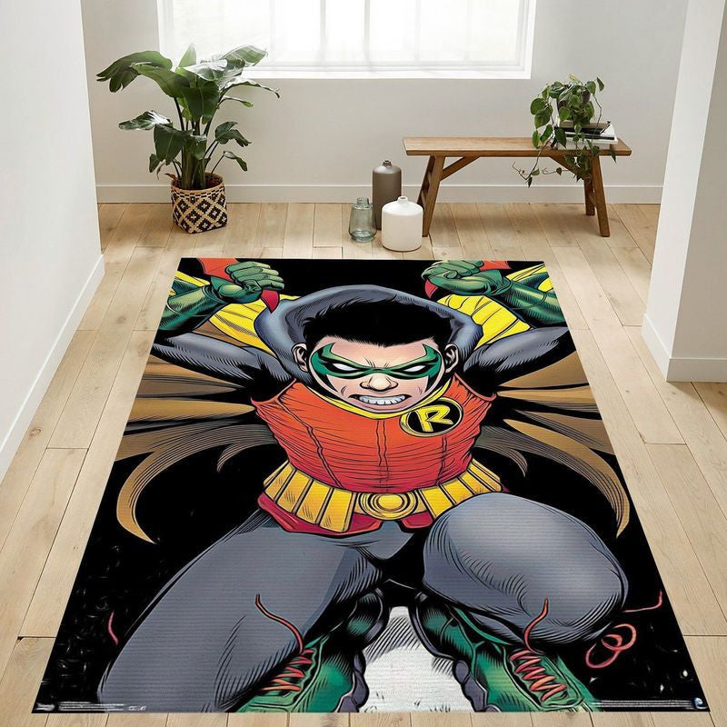 DC Comics Robin Damian Wayne Teppich, Teppiche - Outdoor Teppich, Teppich Wohnzimmer, Küchenteppich, Kinderzimmer, Modern
