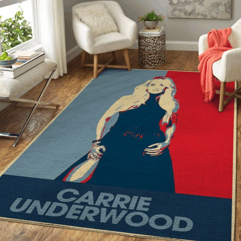 Carrie Underwood amerikanische Sängerin 001 Teppich, Teppiche - Outdoor Teppich, Teppich Wohnzimmer, Küchenteppich, Kinderzimmer, Modern