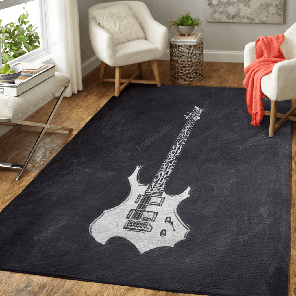 Chalk Music 4 Musik für Fans Teppich, Teppiche - Outdoor Teppich, Teppich Wohnzimmer, Küchenteppich, Kinderzimmer, Modern