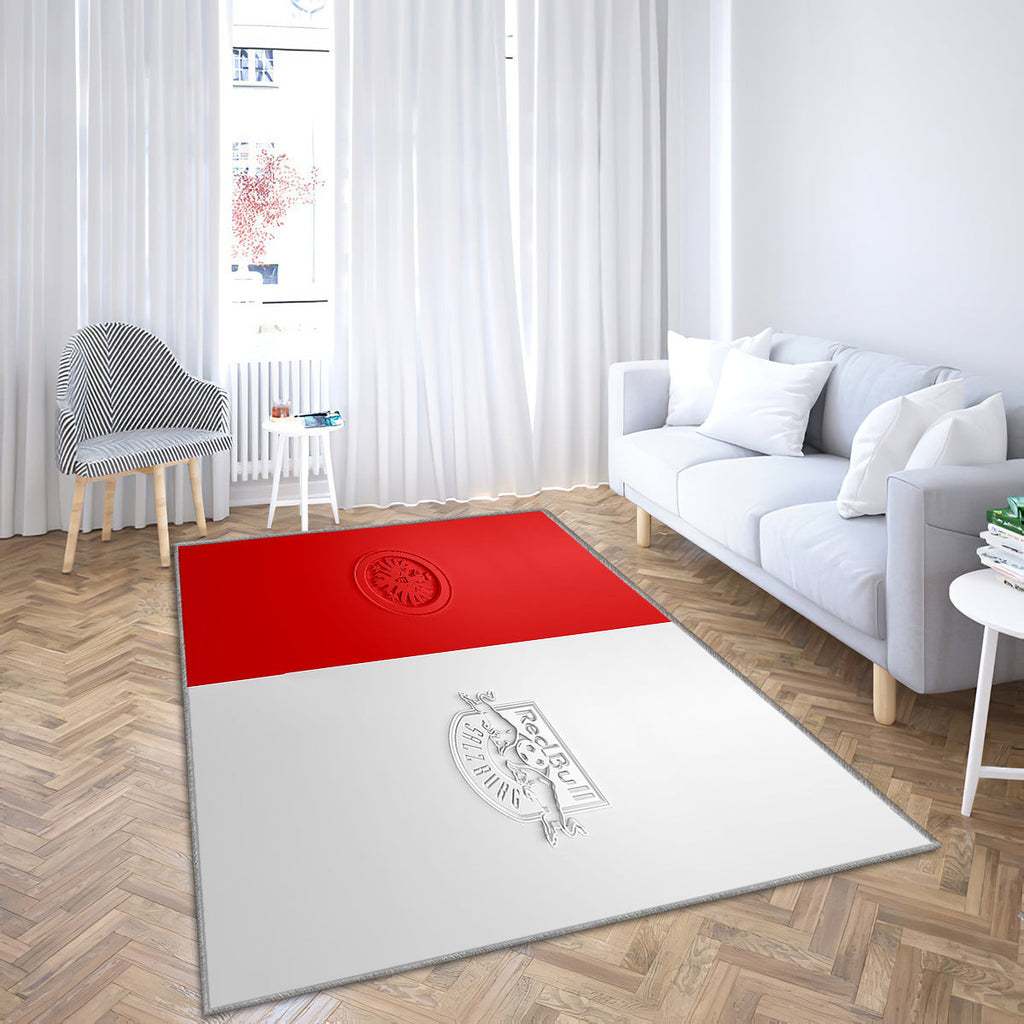Eintracht Frankfurt gegen RB Salzburg Teppich, Teppiche - UEFA Europa League Outdoor Teppich, Teppich Wohnzimmer, Küchenteppich, Kinderzimmer, Modern