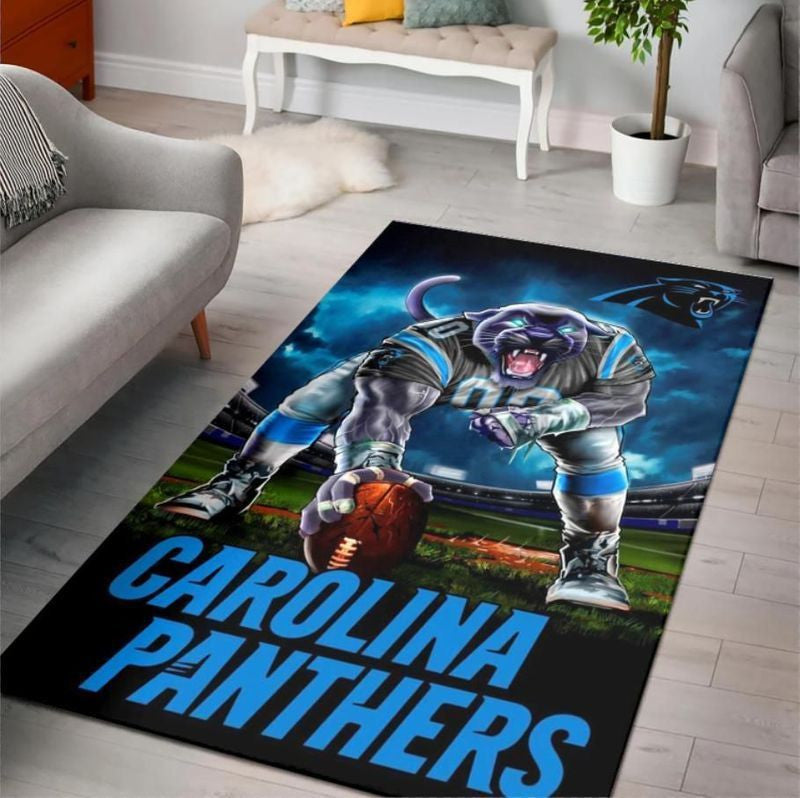 Carolina Panthers Nfl Football 24 Teppich, Teppiche - Outdoor Teppich, Teppich Wohnzimmer, Küchenteppich, Kinderzimmer, Modern