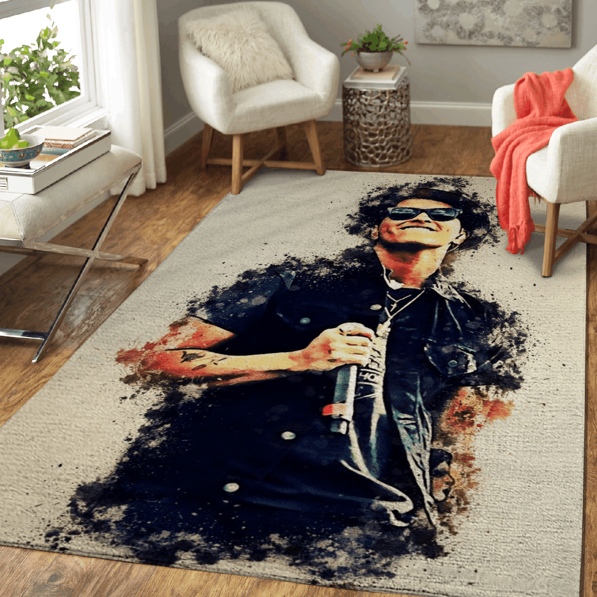 Bruno Mars Peter Gene Hernandez US-amerikanischer Sänger Teppich, Teppiche - Outdoor Teppich, Teppich Wohnzimmer, Küchenteppich, Kinderzimmer, Modern