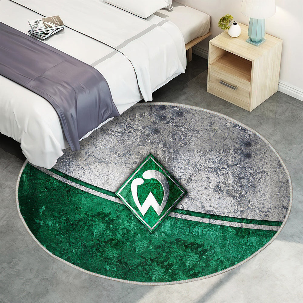 SV WerderBremen Teppich Rund, Teppiche - Outdoor Teppich Rund, Teppich Wohnzimmer, Carpet, Rug