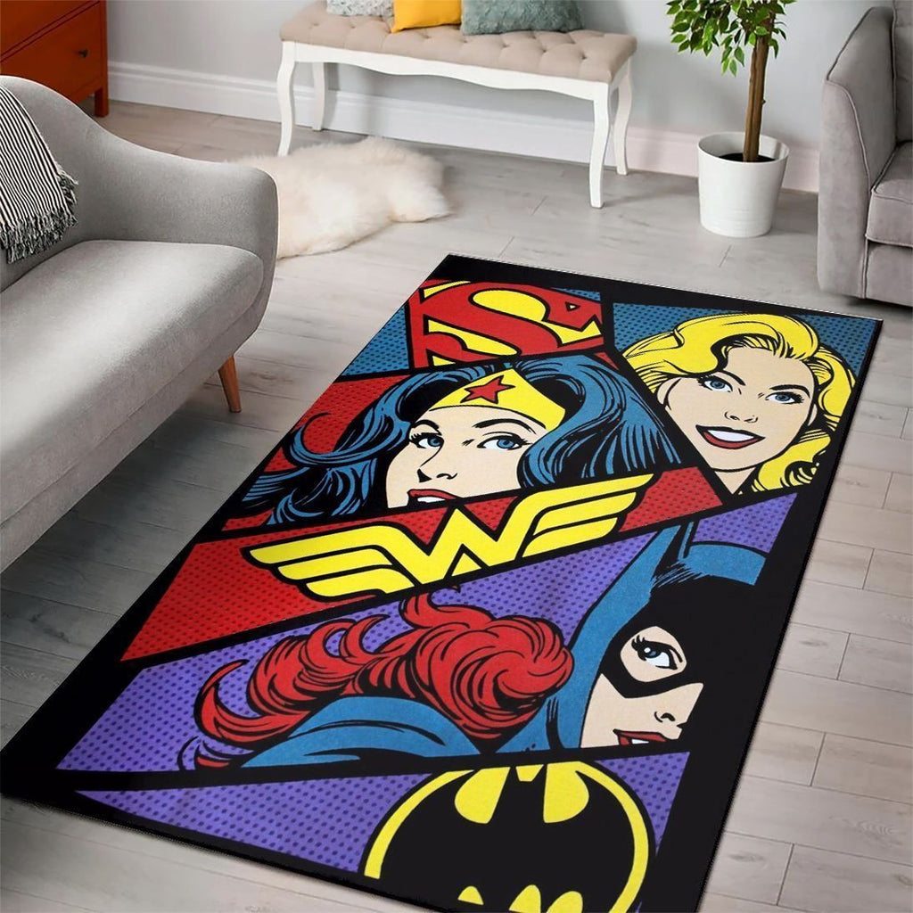DC-Comic-Superheldenfilme Teppich, Teppiche - Outdoor Teppich, Teppich Wohnzimmer, Küchenteppich, Kinderzimmer, Modern