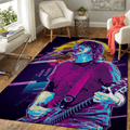 David Eric Grohlwork Music Synthwave 80S für Fans Teppich, Teppiche - Outdoor Teppich, Teppich Wohnzimmer, Küchenteppich, Kinderzimmer, Modern
