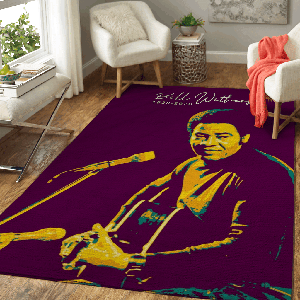 Bill Withers Pop V2 Musik Pop für Fans Teppich, Teppiche - Outdoor Teppich, Teppich Wohnzimmer, Küchenteppich, Kinderzimmer, Modern