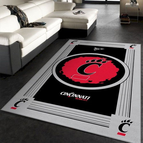 Cincinnati Bearcats Ncaa Team-Logo-schöner Geschenk-Rechteck-Bereich Teppich, Teppiche - Outdoor Teppich, Teppich Wohnzimmer, Küchenteppich, Kinderzimmer, Modern