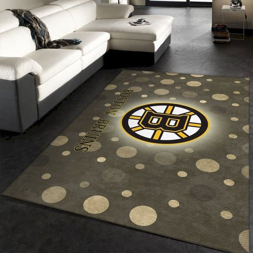 Boston Bruins Logo Nhl Fn130211 Bodendekoration im Hockeybereich The Us Dec Teppich, Teppiche - Outdoor Teppich, Teppich Wohnzimmer, Küchenteppich, Kinderzimmer, Modern