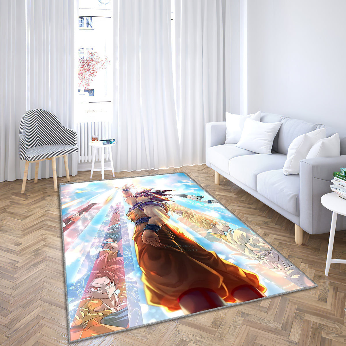 Son Goku Teppich, Teppiche - Dragon Ball Outdoor Teppich, Teppich Wohnzimmer, Küchenteppich, Kinderzimmer, Modern
