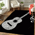 Gitarrenmusik Instrumentenmusik für Fans Teppich, Teppiche - Outdoor Teppich, Teppich Wohnzimmer, Küchenteppich, Kinderzimmer, Modern