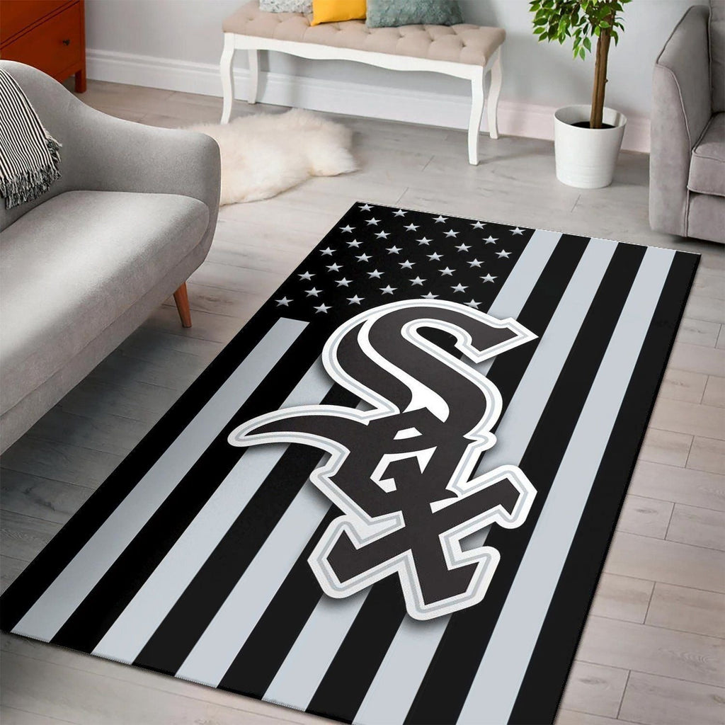 Chicago White Sox Bereich Mlb Baseball Team Logo016 Teppich, Teppiche - Outdoor Teppich, Teppich Wohnzimmer, Küchenteppich, Kinderzimmer, Modern